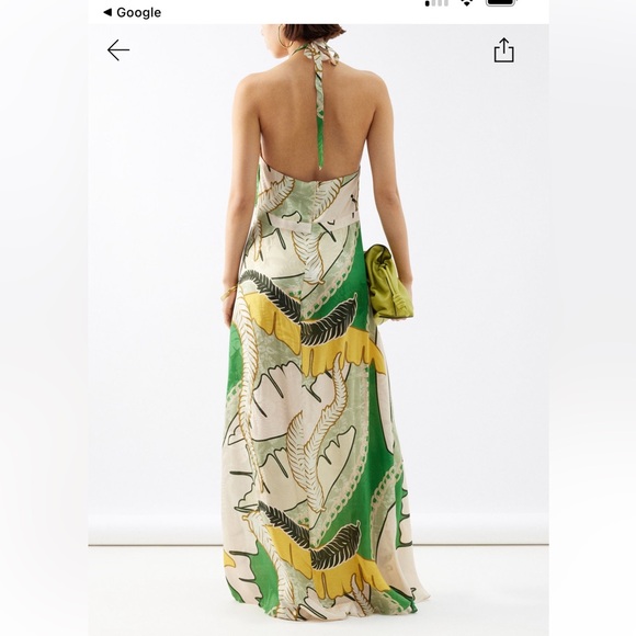 JUAN DE DIOS Magdalena Jungle-Print Silk Jacquard Maxi Dress - Picture 2 of 6